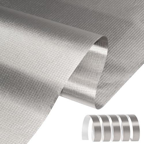 Faraday Fabric 43" x 43"+ 79"L Tape, Military Grade Faraday Cloth for Shielding RFID, EMP, EMF, EMI, 5G, WiFi, Bluetooth, GPS, Signal Leakage Prevention
