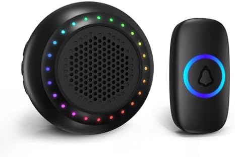 Wireless Doorbell Classroom Doorbell for Teachers Waterproof Doorbell Button 1000Ft Range 130dB Adjustable Volume 48 Chimes for Home Classroom Office Kids Room