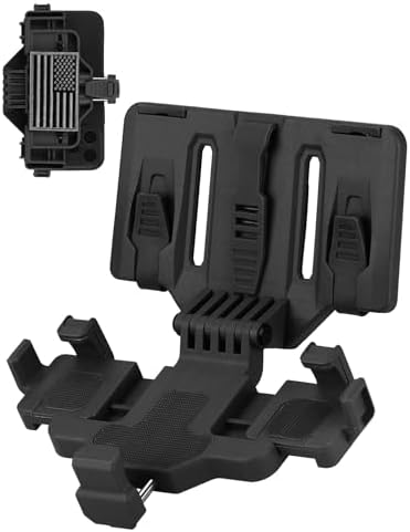 Tactical Molle Phone Holder for Plate Carrier Vest, Quick-Release Heavy Duty Phone Chest Mount for 6.0"–7.7" Smartphones Police & Outdoor Gear Accessories